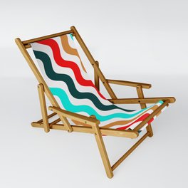 Abstract Geometric Christmas Pattern 07 Sling Chair