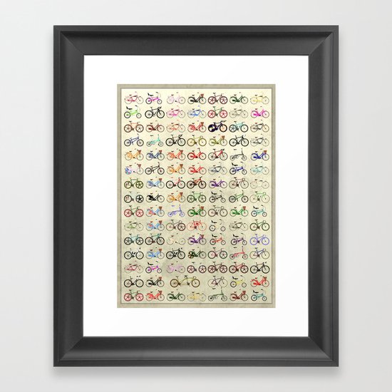 Bikes Framed Art Print