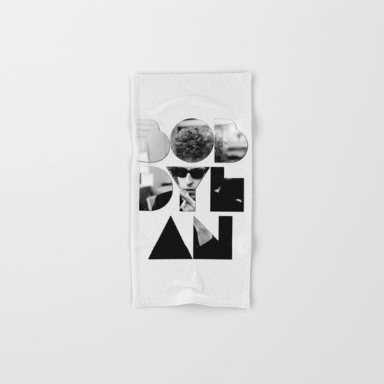 Bob Dylan Font Sunglasses Hand & Bath Towel