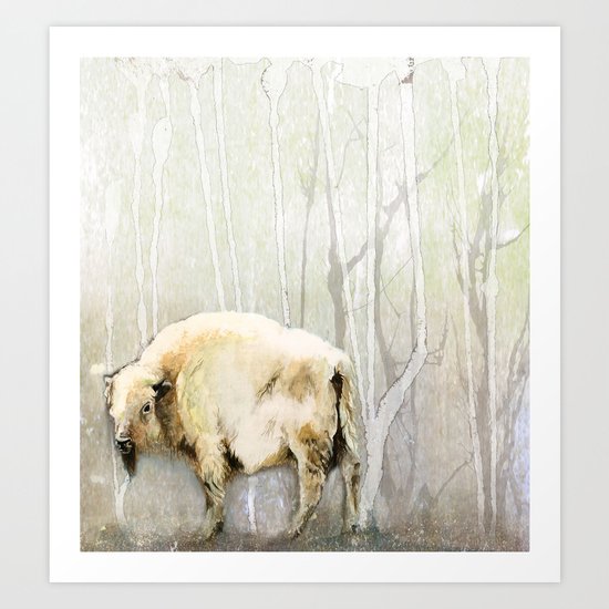 White Buffalo's Hollow Art Print