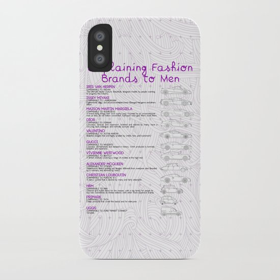 Explaining Fashion To Men iPhone Case