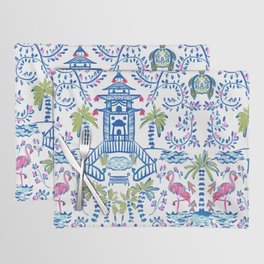 Colorful Coastal Chinoiserie  Placemat