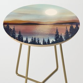 Summer Lake Sunset Side Table