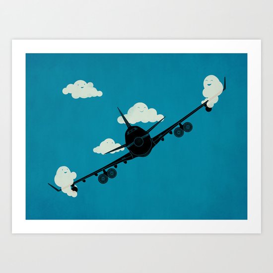 Seesaw in the Sky Art Print