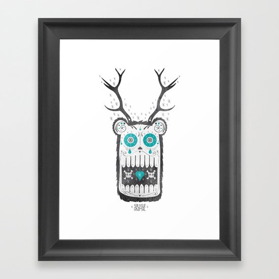 SALVAJEANIMAL MEX cuernitos Framed Art Print