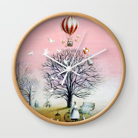 Baby's breath Wall Clock