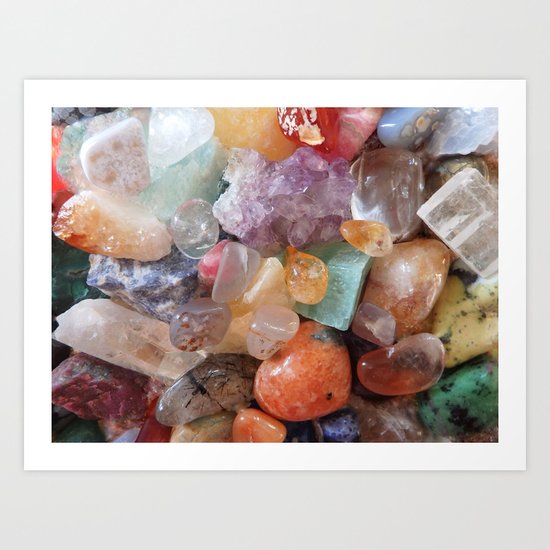 Fiery gems for you Art Print