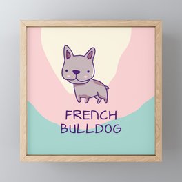 French Bulldog Dog Framed Mini Art Print