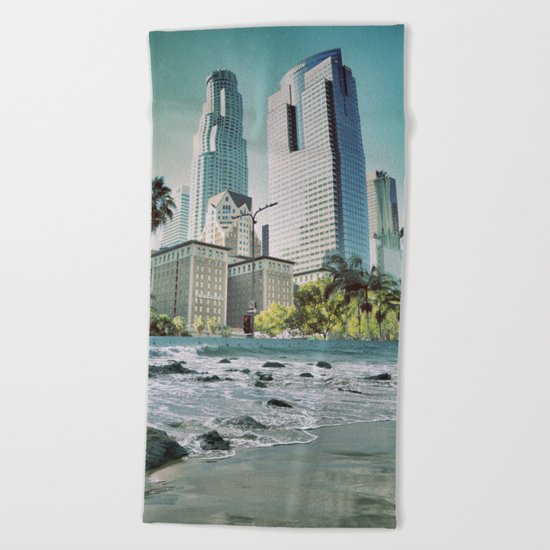 Surf City L.A. Beach Towel