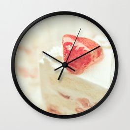 Hello Strawberries Wall Clock