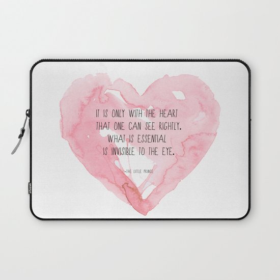 It is only with the heart Laptop Sleeve