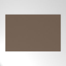Dark Brown Solid Color Pairs Pantone Partridge 18-1124 TCX Shades of Brown Hues Welcome Mat