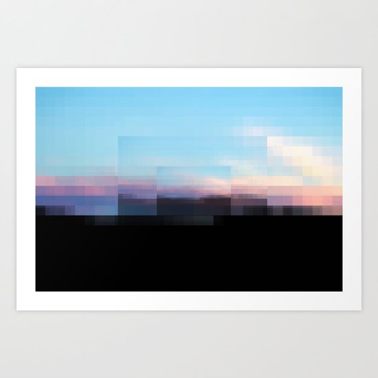 A Sun Sets in Sun Sets in the Sun Art Print