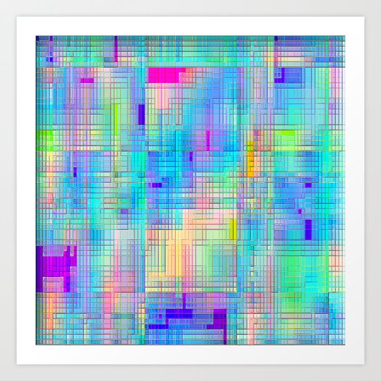 Re-Created CornerStone3/26/14 by Robert S. Lee Art Print