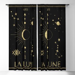 The Moon or La Lune Gold Edition Blackout Curtain