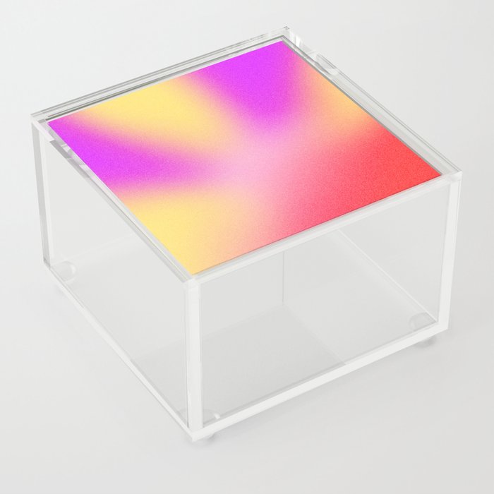 AURA | Convergence | Passionate Positive Energy | Vibrant Gradient Mesh Art Acrylic Box