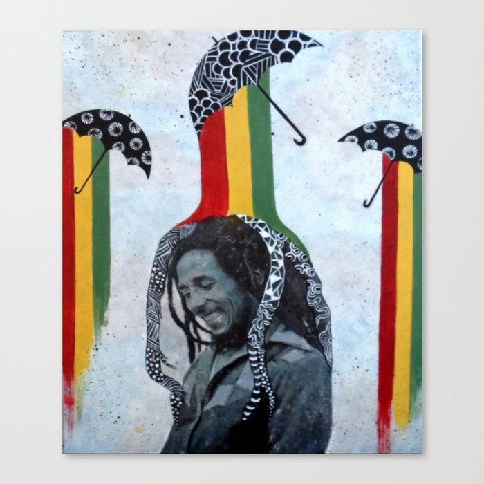 Rastafari Rain Canvas Print