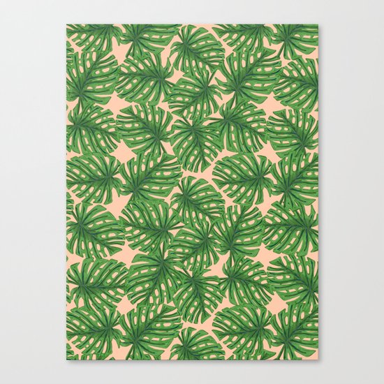 Monstera Theme 2 Canvas Print