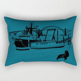 Sea Lion's Port Newport Oregon Rectangular Pillow