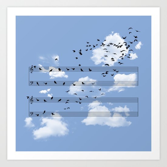 Musical Notes Art Print