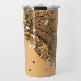 Oakland USA - City Map Drawing Travel Mug