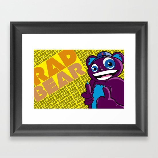 Thee Rad bear Framed Art Print