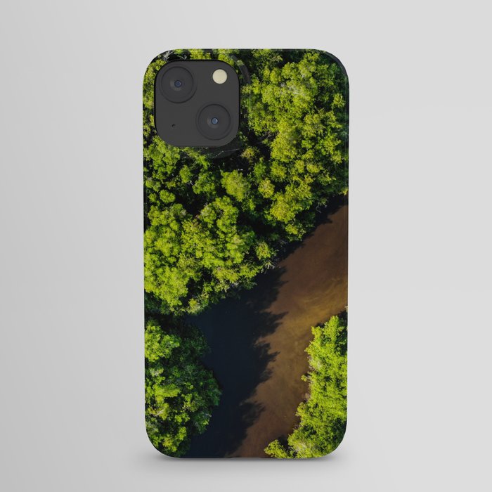 Brazil Photography - River Going Through The Rain Forest iPhone Case