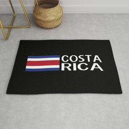 Costa Rica: Costa Rican Flag & Costa Rica Area & Throw Rug