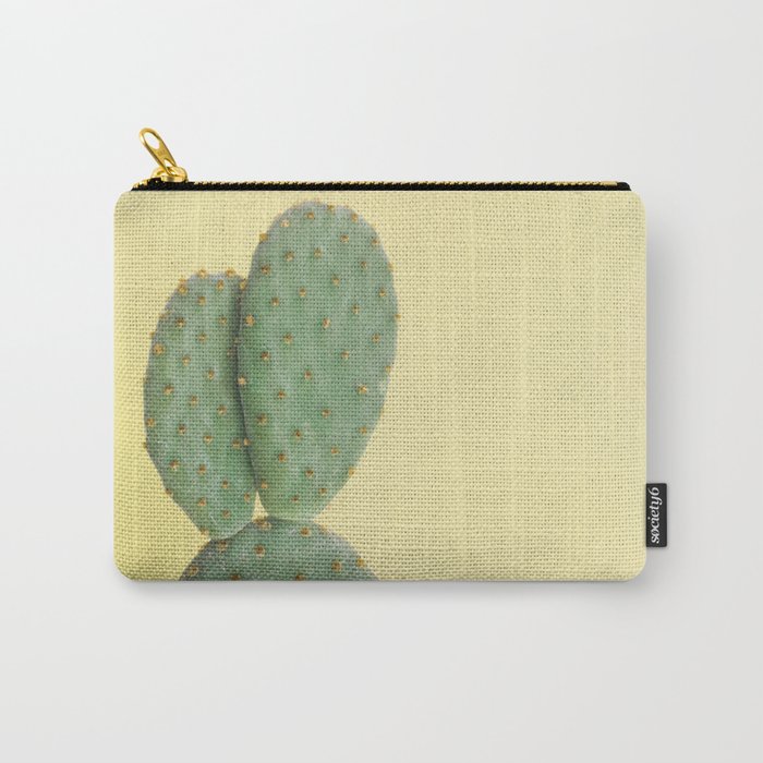 Yellow Cactus Carry-All Pouch