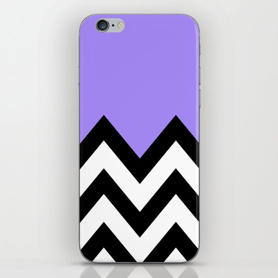 PURPLE COLORBLOCK CHEVRON iPhone & iPod Skin