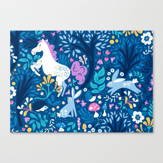 Woodland Folk Canvas Print