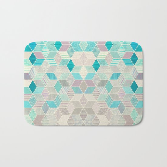 Vacation Patchwork Bath Mat
