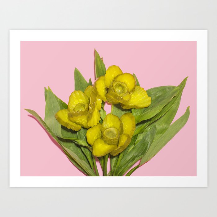 Daffo-dills Pickle Bouquet Art Print