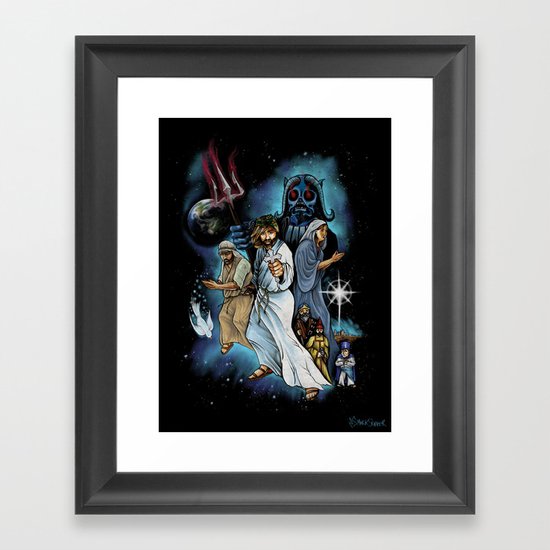 Jesus Christ Super StarWars Framed Art Print