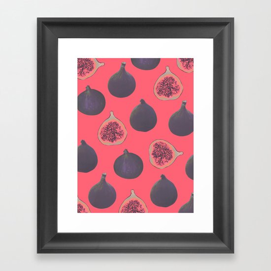 Fig pattern Framed Art Print