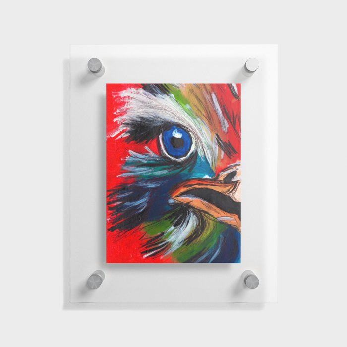 Acrylic parrot  Floating Acrylic Print