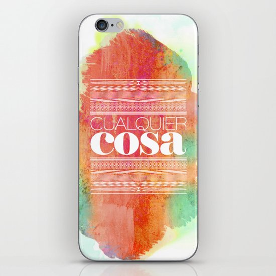 Cualquier cosa iPhone & iPod Skin