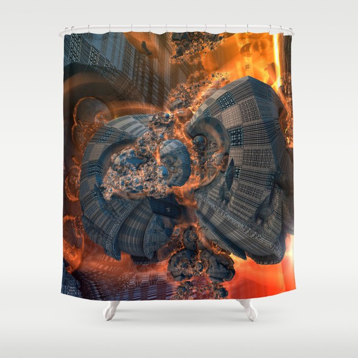 Escape From Whimtock V - Hells Gate Shower Curtain