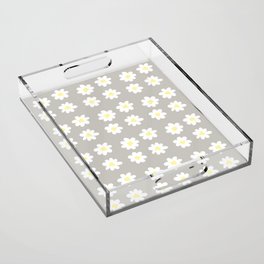 Flower Daisy pattern Acrylic Tray