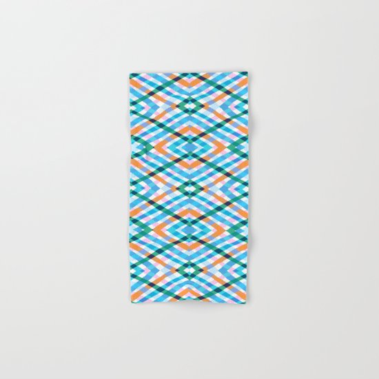 The rustic link based on tenun ikat Hand & Bath Towel