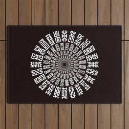 Prayer Wheel  Outdoor Rug