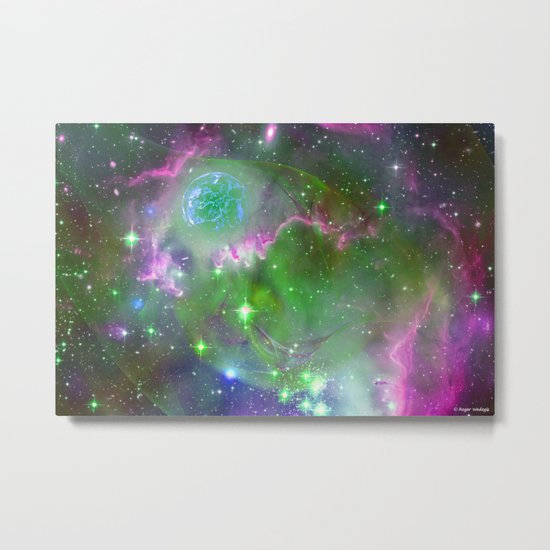 Gas Giant Forming Metal Print
