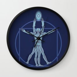 Vitruvian Tron Wall Clock