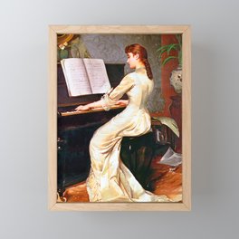 George Hamilton Barrable A Song Without Words Framed Mini Art Print