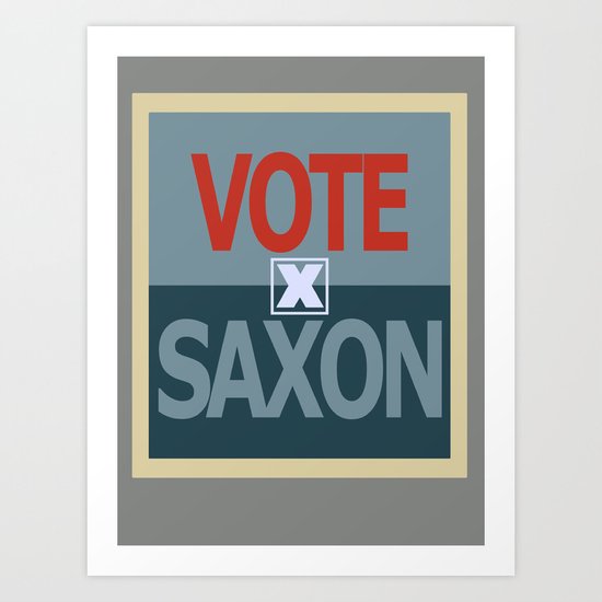 Vote Saxon Art Print
