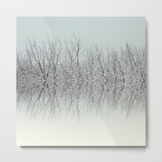 Winter tree tops Metal Print