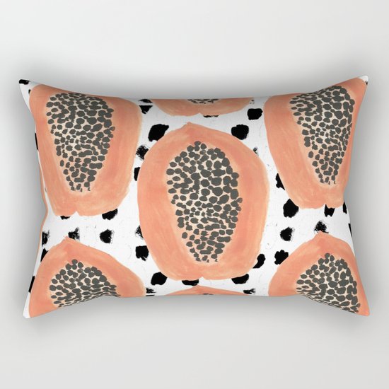 Bold Papayas Rectangular Pillow