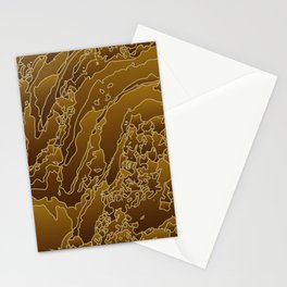 Melted copper sensation Stationery Card