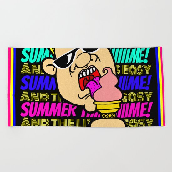Summertime! Beach Towel