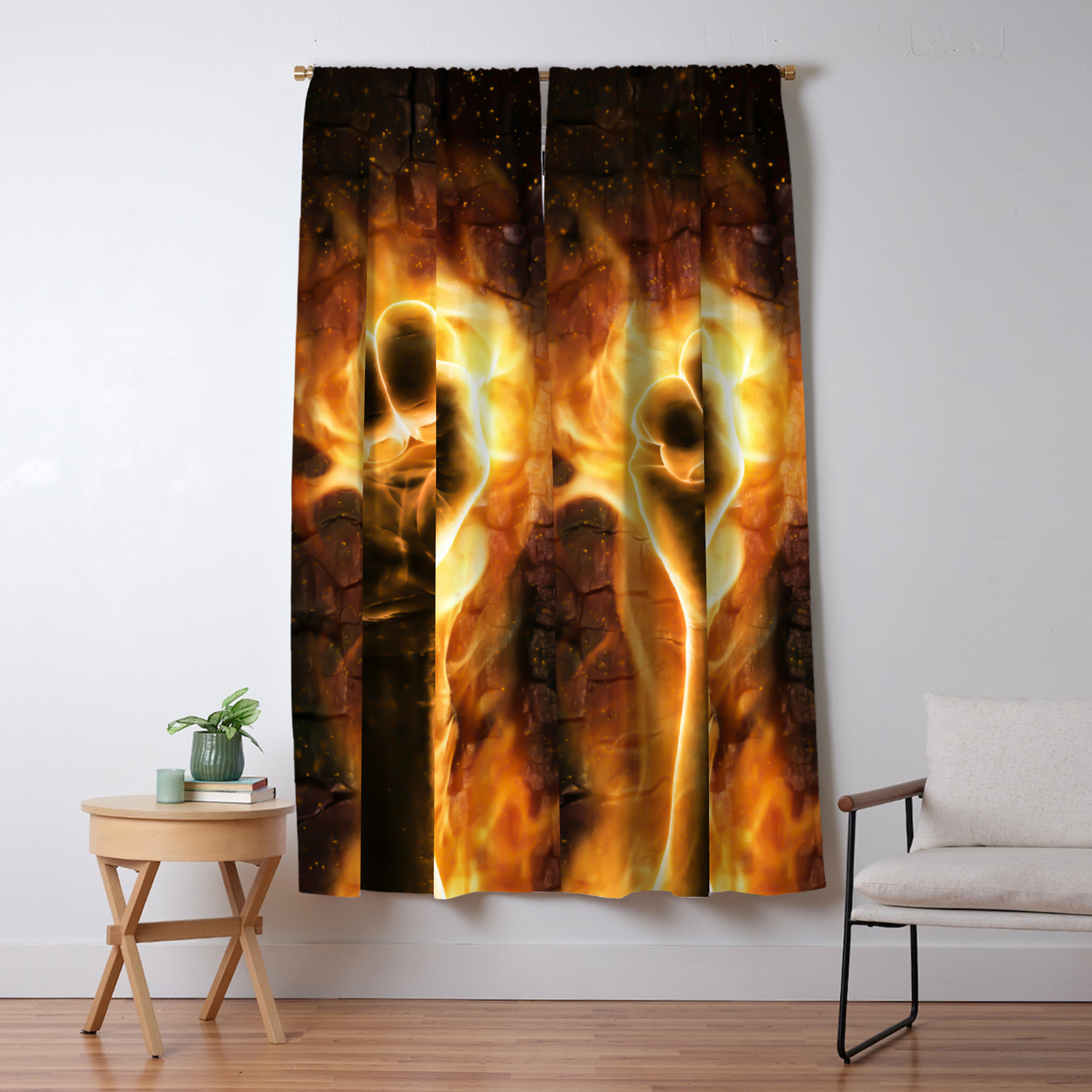 Fire Fist Blackout Curtain By Grandeduc Society6